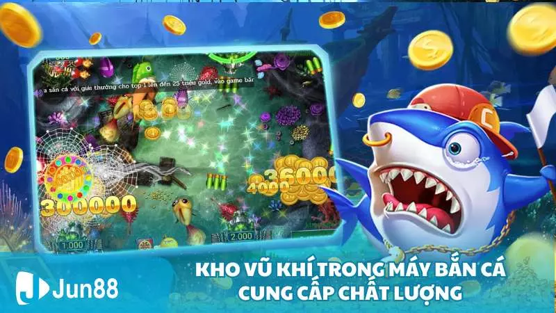 Mẹo chơi máy bắn cá ăn tiền siêu nhanh 3 Kho vũ khí bắn cá chất lượng