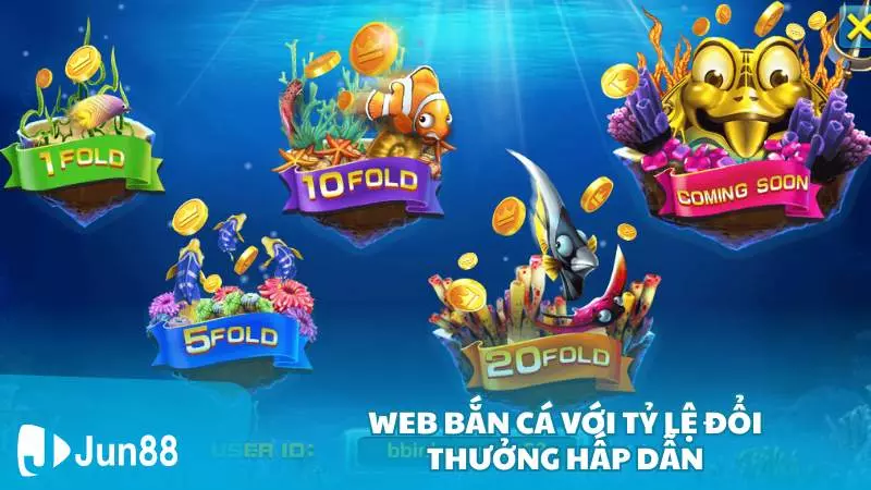 Bắn cá Long Vương - Bắn cá web an toàn nhất 4 Web bắn cá với tỷ lệ đổi thưởng hấp dẫn